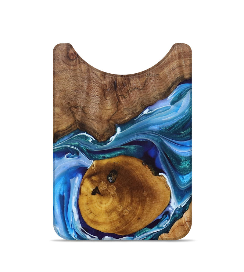 Live Edge Wood+Resin Wallet - Lula (Blue, 694408)