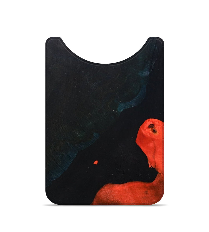 Live Edge Wood+Resin Wallet - Dan (Pure Black, 694411)