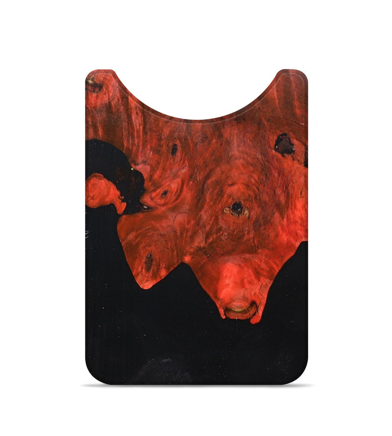 Live Edge Wood+Resin Wallet - Keaton (Pure Black, 694412)