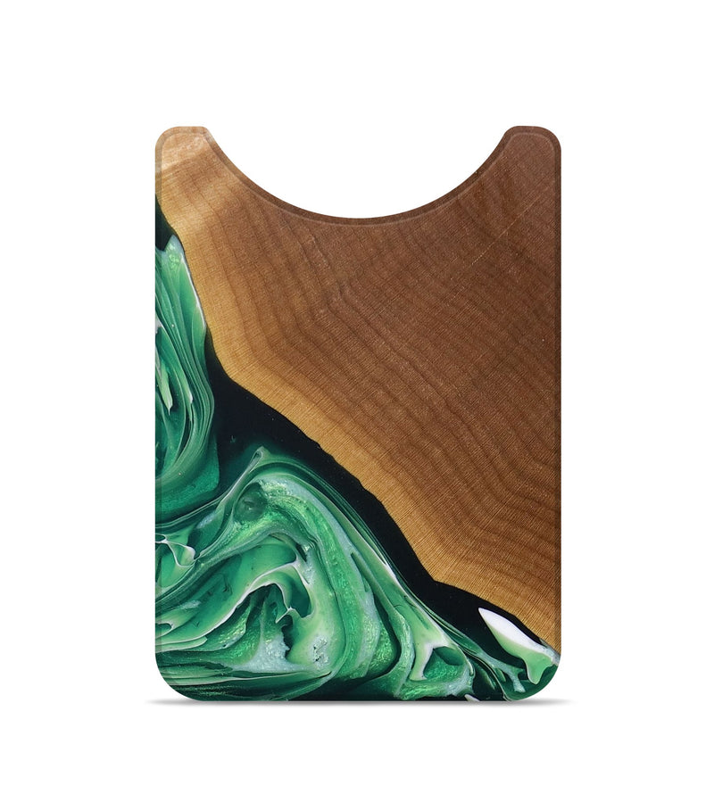 Live Edge Wood+Resin Wallet - Cristian (Green, 694419)