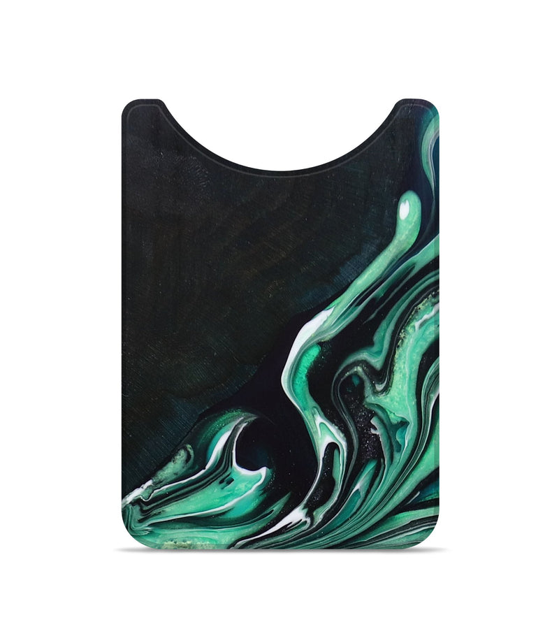 Live Edge Wood+Resin Wallet - Johnnie (Green, 694423)