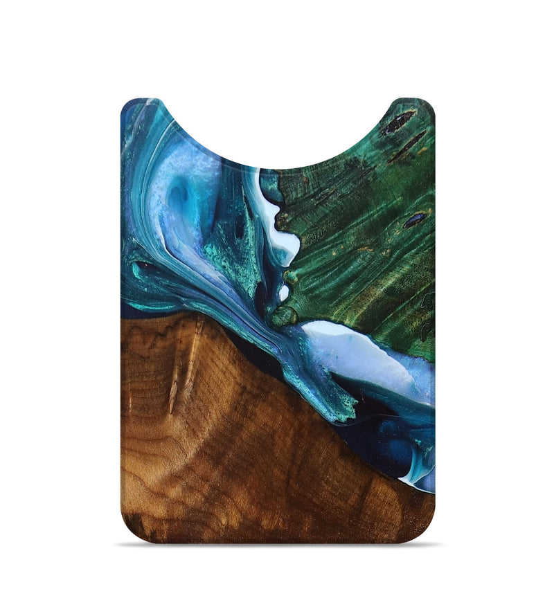 Live Edge Wood+Resin Wallet - Drake (Blue, 694426)