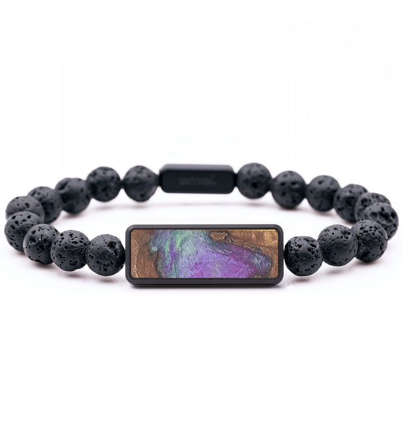 Lava Bead Wood+Resin Bracelet - Leonard (Cosmos, 694494)