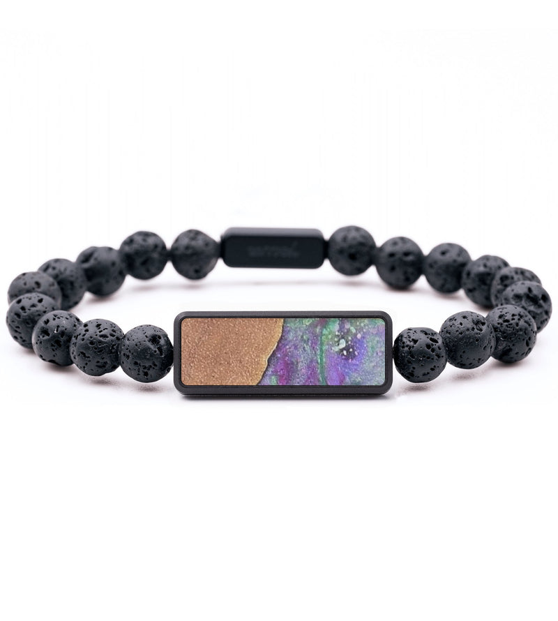 Lava Bead Wood+Resin Bracelet - Noel (Cosmos, 694505)