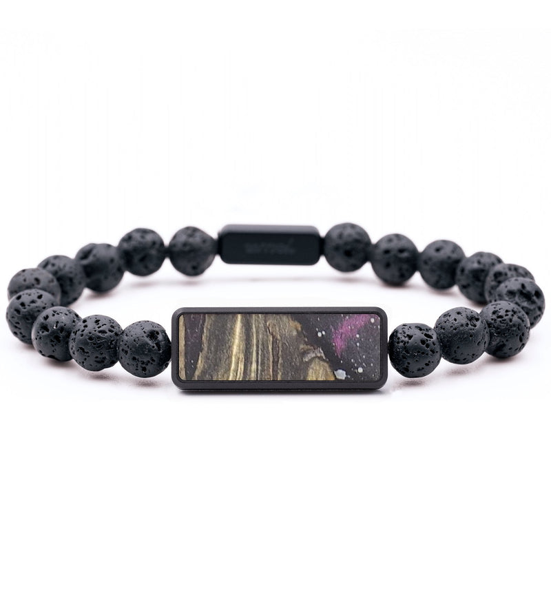 Lava Bead Wood+Resin Bracelet - Della (Cosmos, 694521)