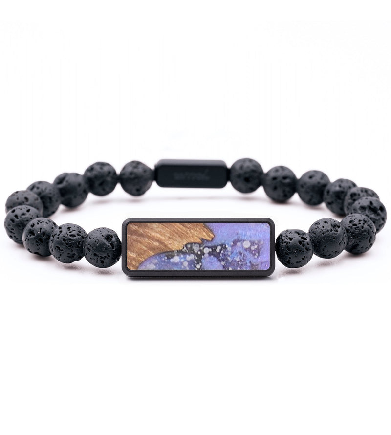 Lava Bead Wood+Resin Bracelet - Silas (Cosmos, 694523)