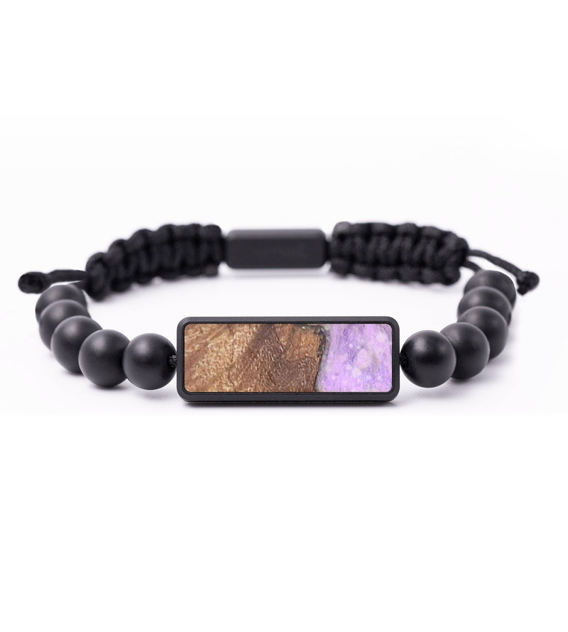 Onyx Bead Wood+Resin Bracelet - Alina (Cosmos, 694532)