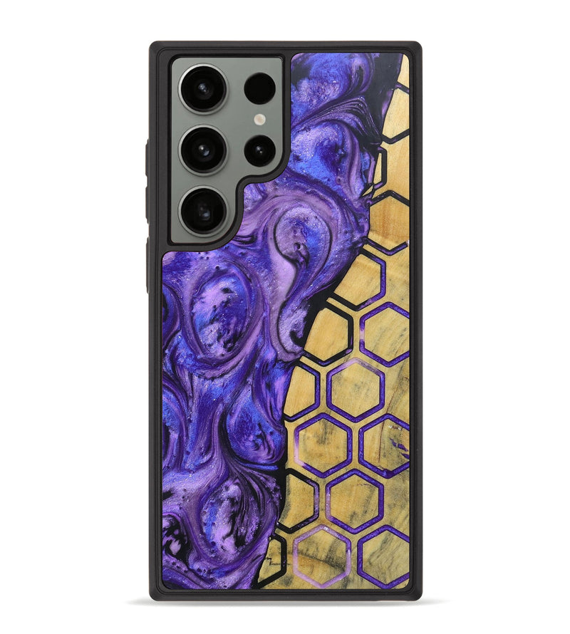 Galaxy S23 Ultra Wood+Resin Phone Case - Carl (Pattern, 694923)