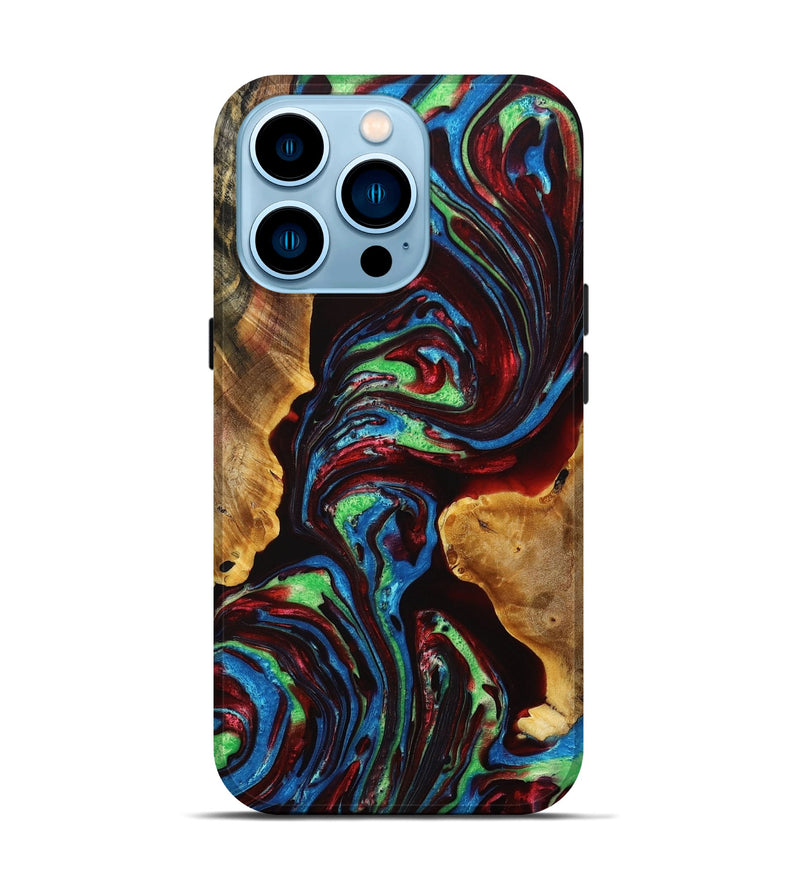 iPhone 14 Pro Wood+Resin Live Edge Phone Case - Alaina (The Lab, 694974)