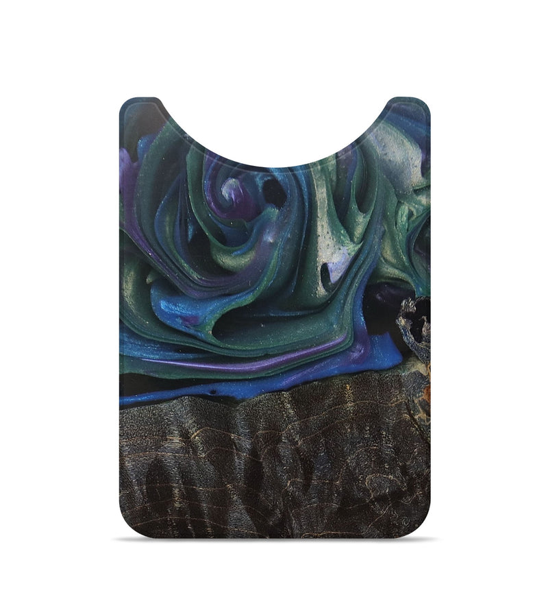 Live Edge Wood+Resin Wallet - Rose (Green, 695025)