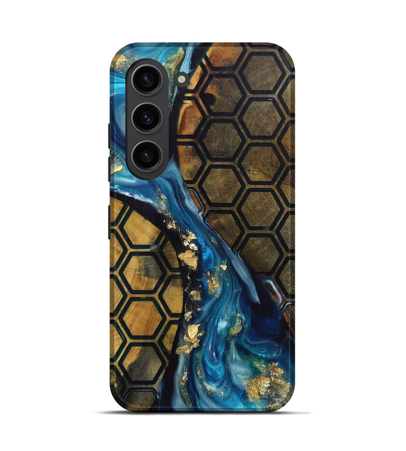 Galaxy S23 Wood+Resin Live Edge Phone Case - Scarlett (Pattern, 695303)