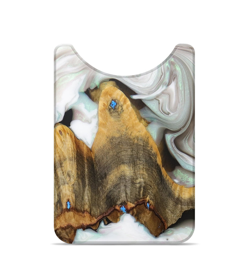 Live Edge Wood+Resin Wallet - Jazmine (Black & White, 695313)