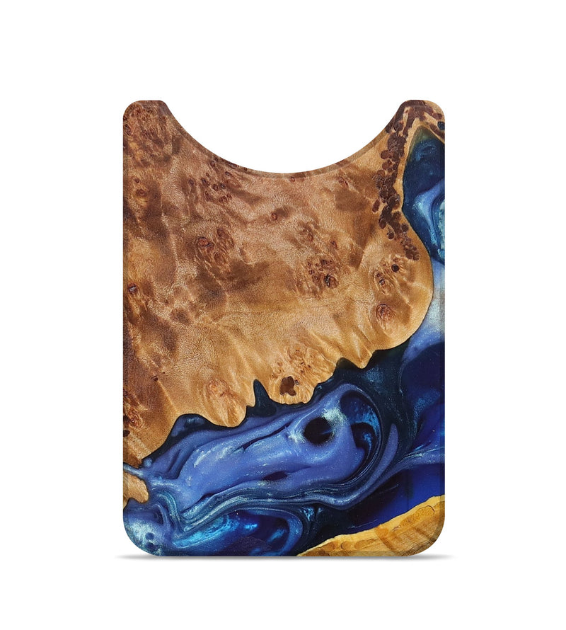Live Edge Wood+Resin Wallet - Ada (Blue, 695315)