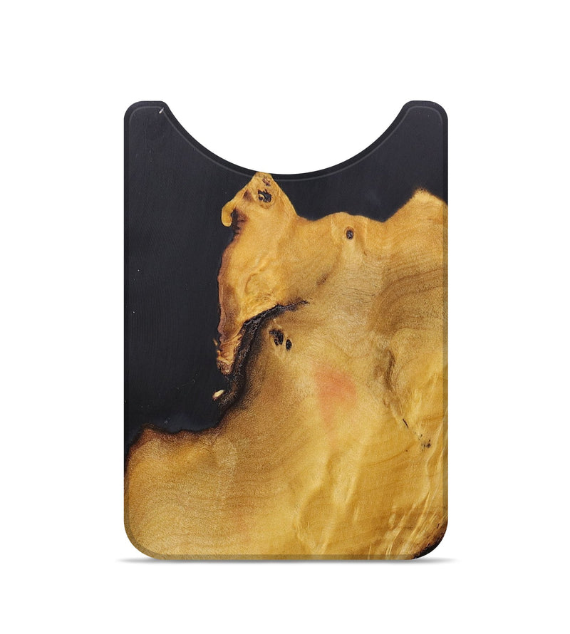 Live Edge Wood+Resin Wallet - Virgil (Pure Black, 695319)