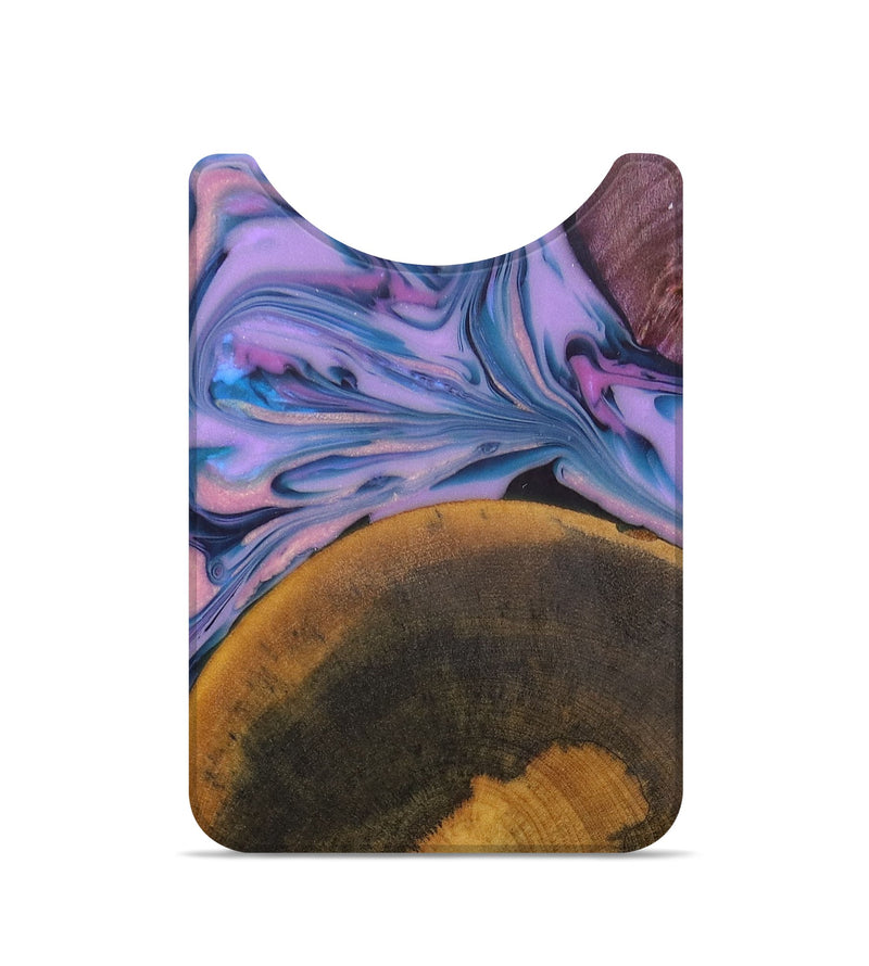 Live Edge Wood+Resin Wallet - Jeremy (Purple, 695322)