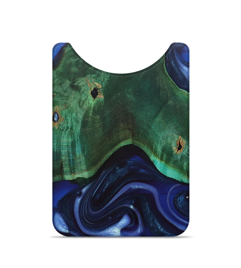 Live Edge Wood+Resin Wallet - Trevor (Blue, 695399)