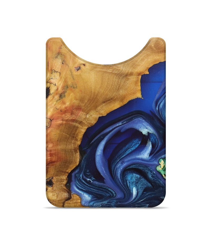 Live Edge Wood+Resin Wallet - Oscar (Blue, 695400)