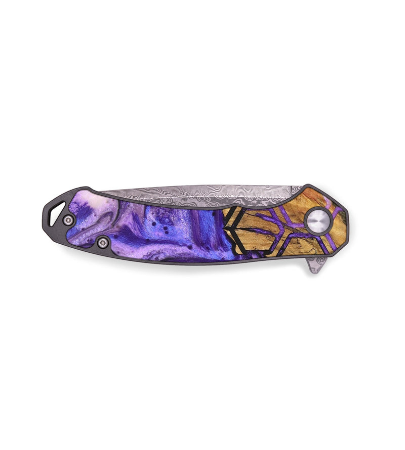 EDC Wood+Resin Pocket Knife - Tyrone (Pattern, 695427)