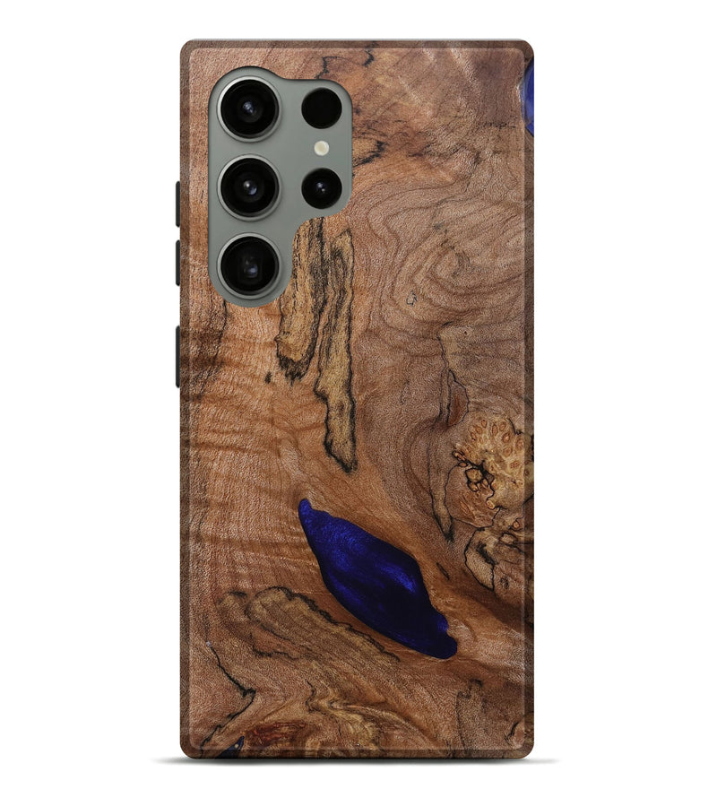 Galaxy S24 Ultra Wood+Resin Live Edge Phone Case - Willa (Wood Burl, 695480)
