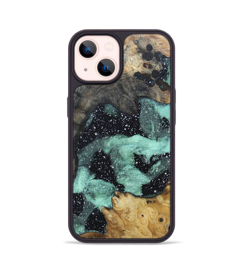 iPhone 14 Wood+Resin Phone Case - Kenzie (Cosmos, 695564)
