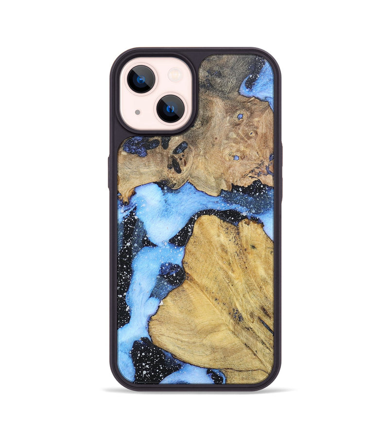 iPhone 14 Wood+Resin Phone Case - Luther (Cosmos, 695567)