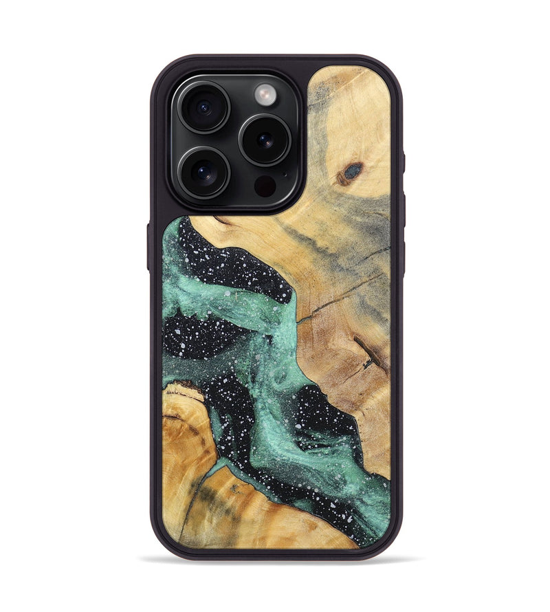 iPhone 15 Pro Wood+Resin Phone Case - Joanna (Cosmos, 695574)