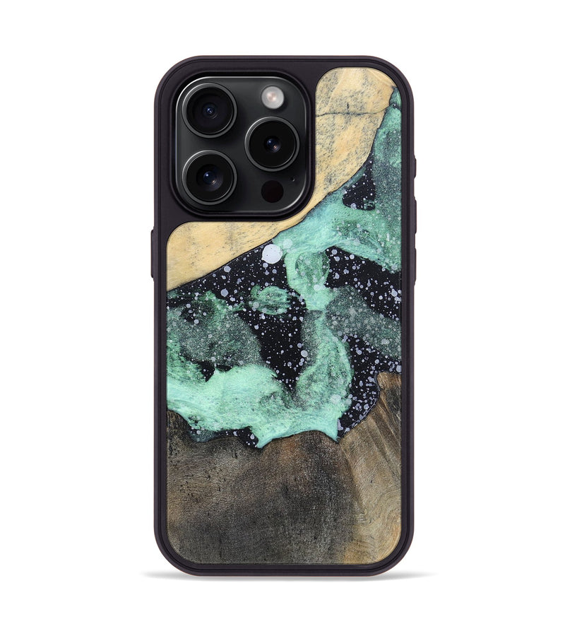 iPhone 15 Pro Wood+Resin Phone Case - Angelo (Cosmos, 695575)