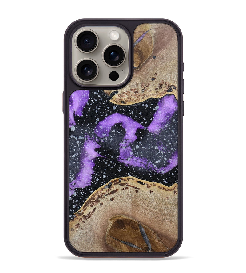 iPhone 15 Pro Max Wood+Resin Phone Case - Marianne (Cosmos, 695583)