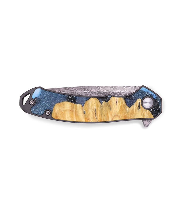 EDC Wood+Resin Pocket Knife - Cheyanne (Cosmos, 695774)