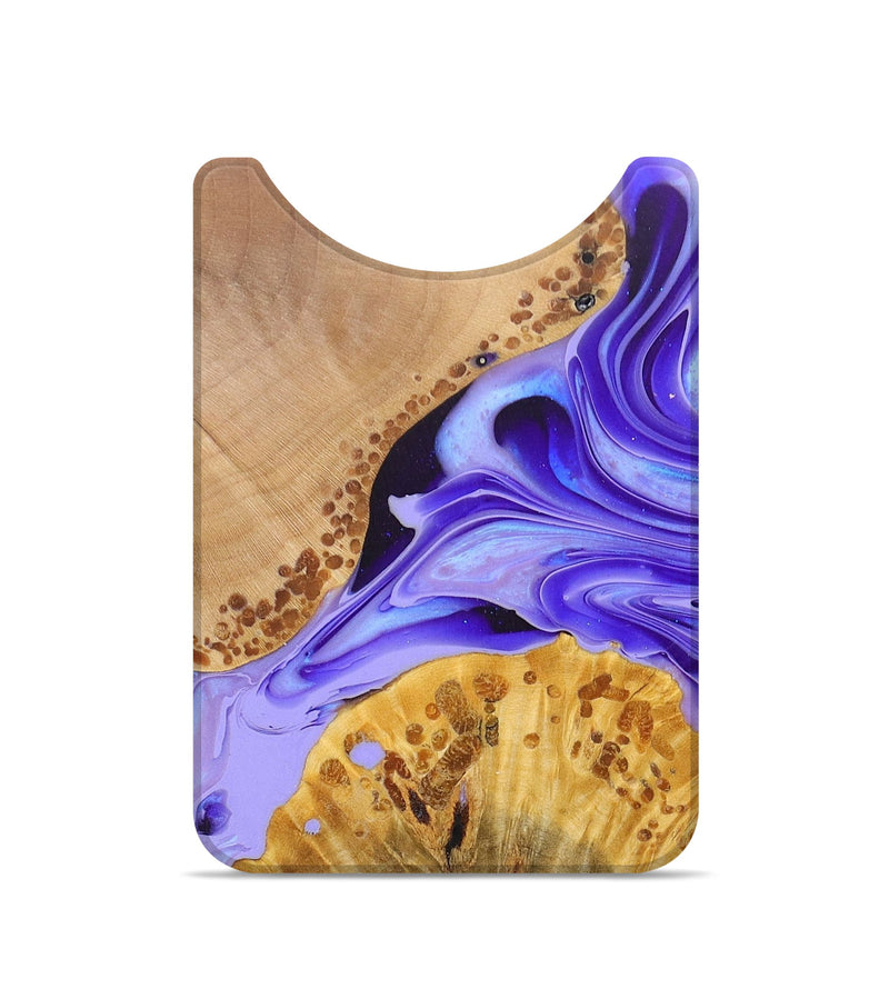Live Edge Wood+Resin Wallet - Brianne (Purple, 695826)