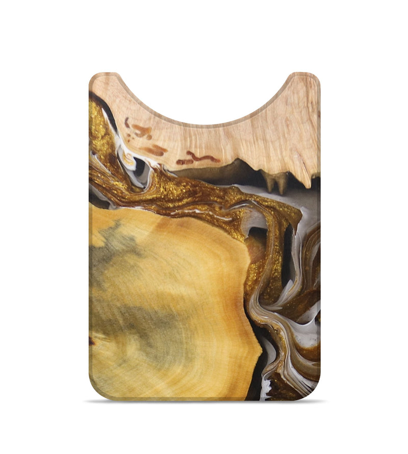 Live Edge Wood+Resin Wallet - Marcos (Black & White, 695828)