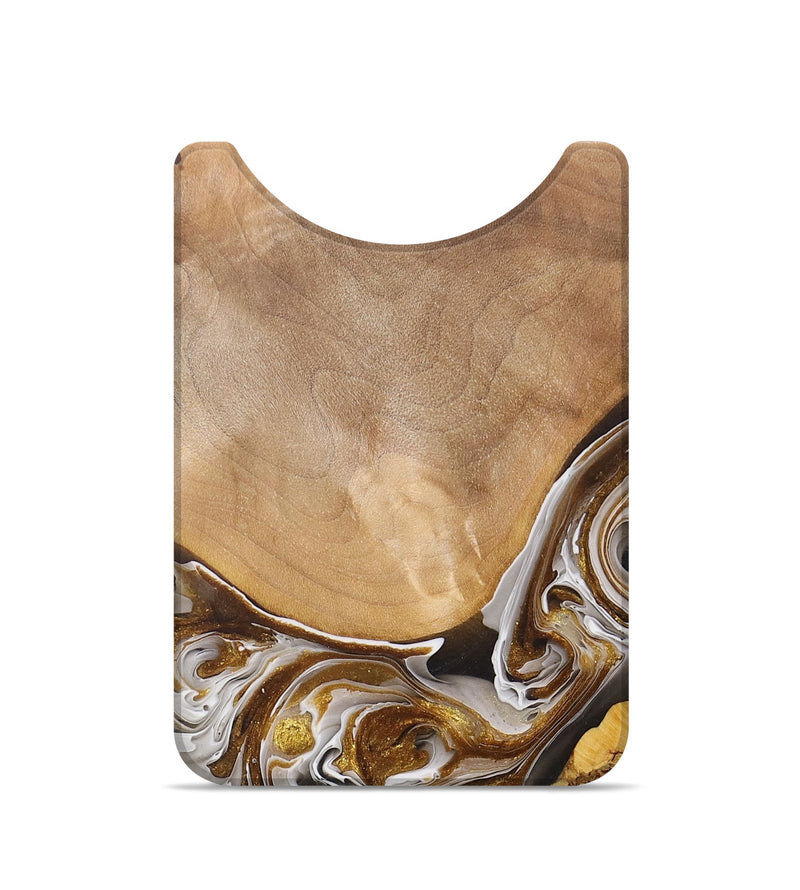 Live Edge Wood+Resin Wallet - Elias (Black & White, 695829)