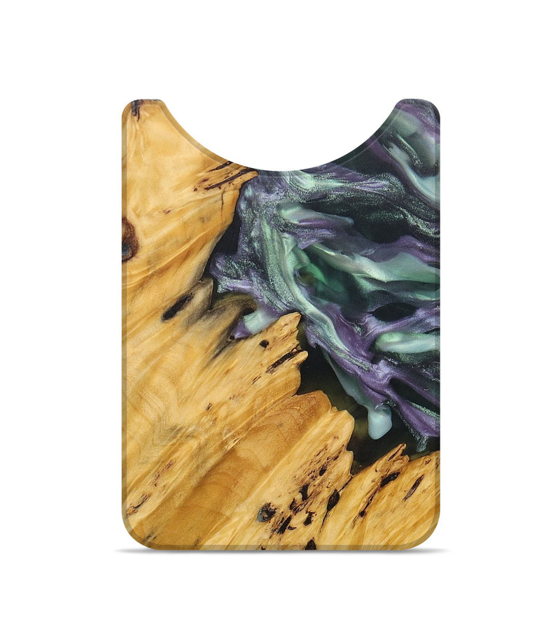 Live Edge Wood+Resin Wallet - Ora (Purple, 695831)