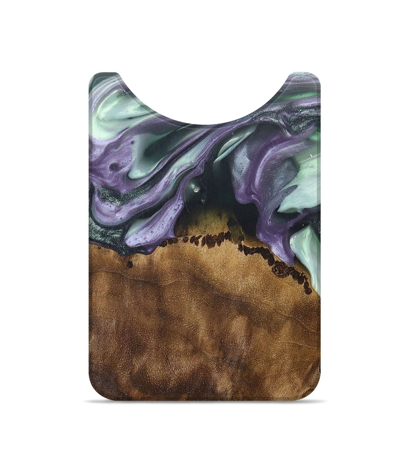 Live Edge Wood+Resin Wallet - Theresa (Purple, 695832)