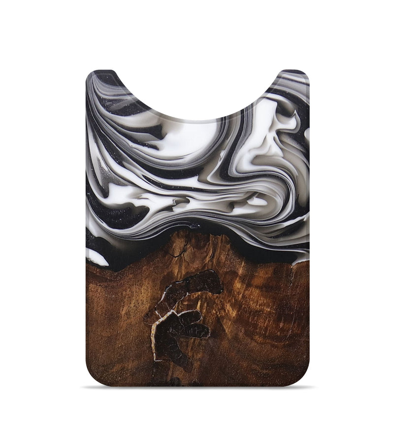 Live Edge Wood+Resin Wallet - Anderson (Black & White, 695834)