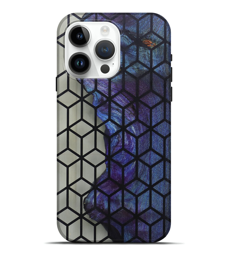 iPhone 15 Pro Max Wood+Resin Live Edge Phone Case - Seth (Pattern, 695836)