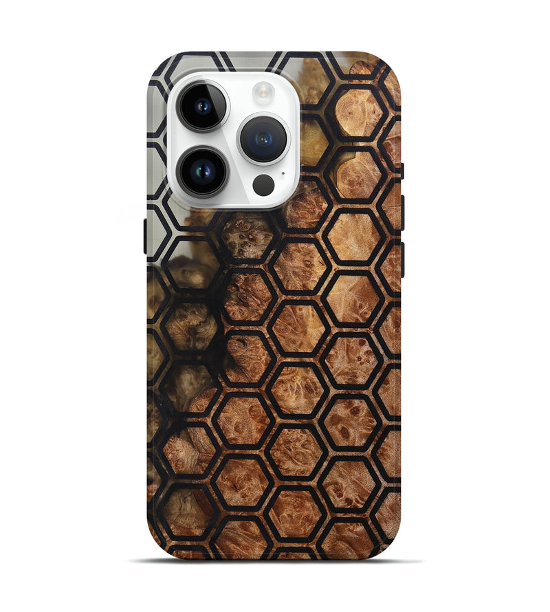 iPhone 15 Pro Wood+Resin Live Edge Phone Case - Lauryn (Pattern, 695837)