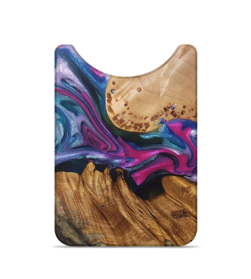 Live Edge Wood+Resin Wallet - Bill (Purple, 695839)
