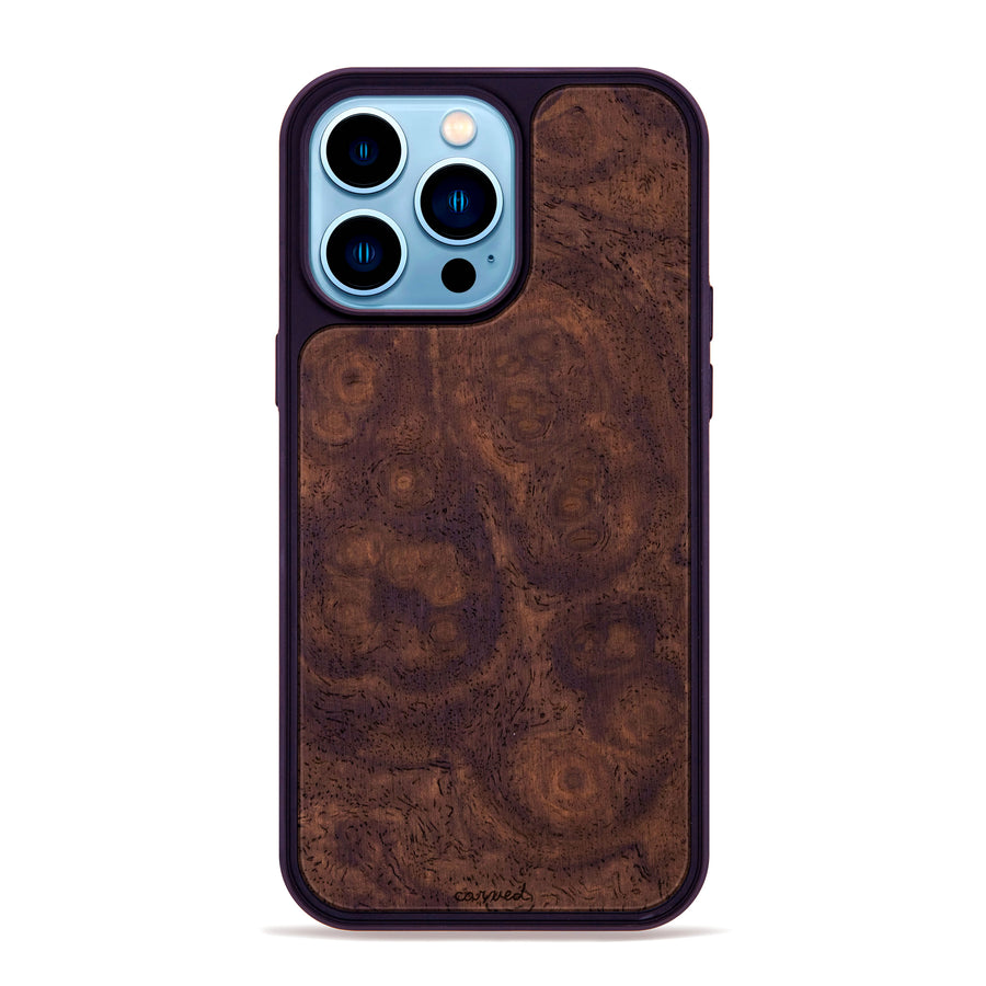 Walnut Burl Traveler Phone Case
