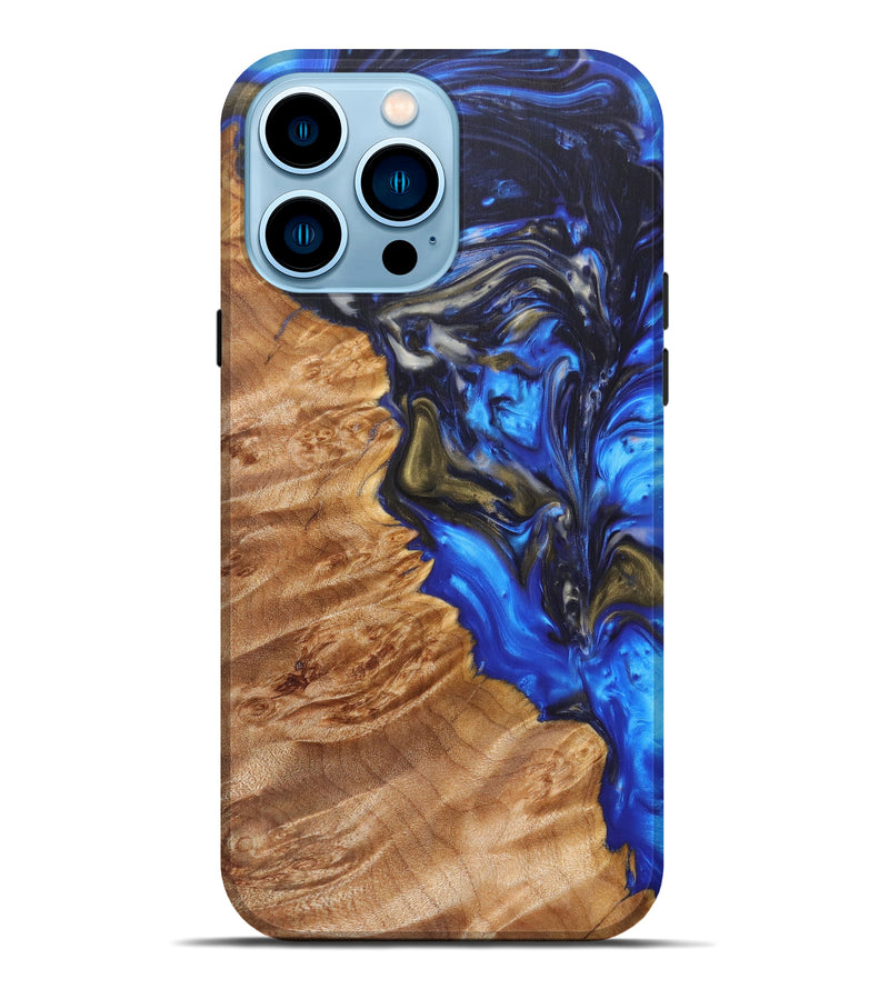 iPhone 14 Pro Max Wood+Resin Live Edge Phone Case - Marni (Artist Pick, 628625)