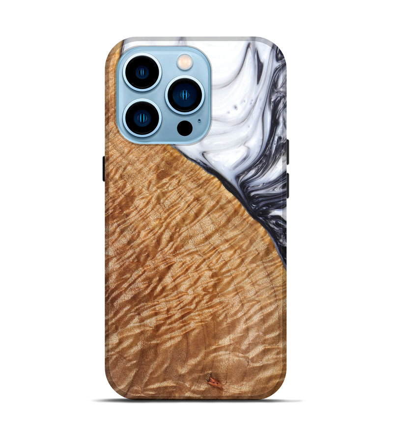 iPhone 14 Pro Wood+Resin Live Edge Phone Case - Blanca (Artist Pick, 624528)