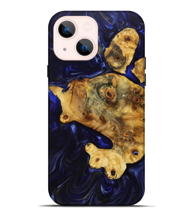 iPhone 14 Plus Wood+Resin Live Edge Phone Case - Silas (Artist Pick, 639677)