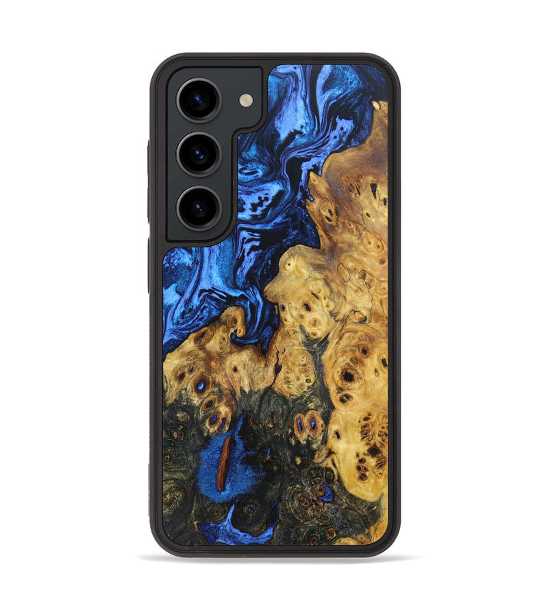 Galaxy S23 Wood+Resin Phone Case - Lauren (Blue, 636950)