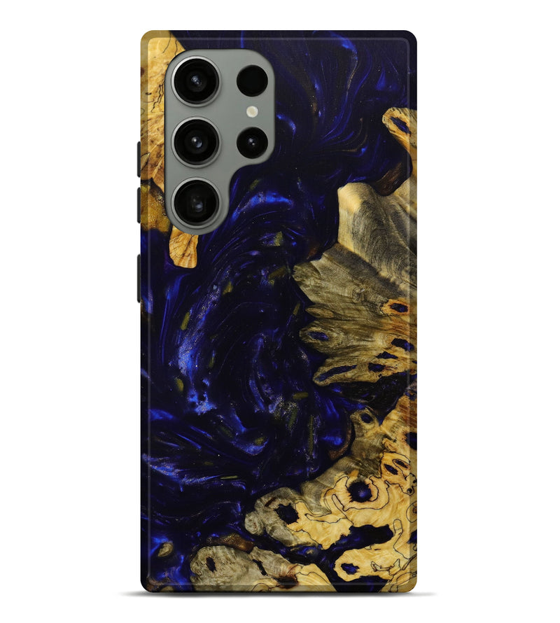 Galaxy S23 Ultra Wood+Resin Live Edge Phone Case - Rickey (Blue, 641975)