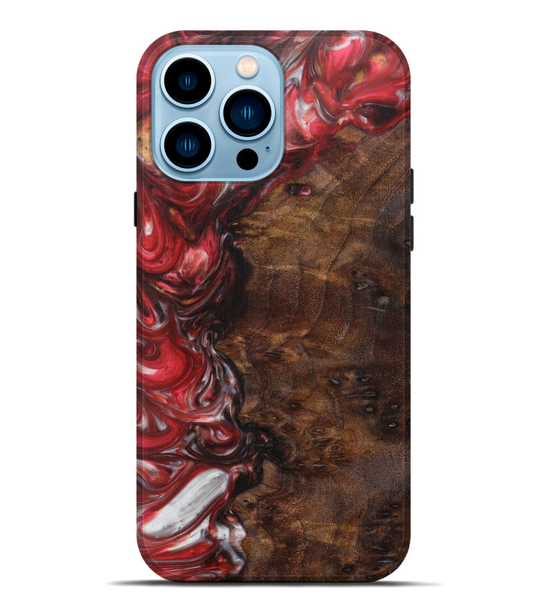 iPhone 14 Pro Max Wood+Resin Live Edge Phone Case - Vienna (Artist Pick, 611186)
