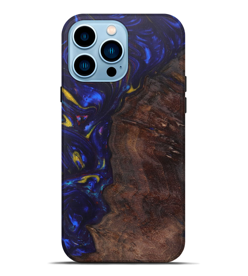 iPhone 14 Pro Max Wood+Resin Live Edge Phone Case - Deneen (Artist Pick, 611181)