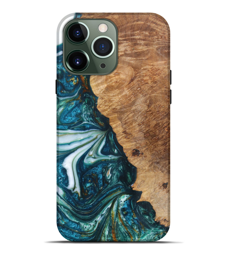 iPhone 13 Pro Max Wood+Resin Live Edge Phone Case - Wiley (Artist Pick, 621660)