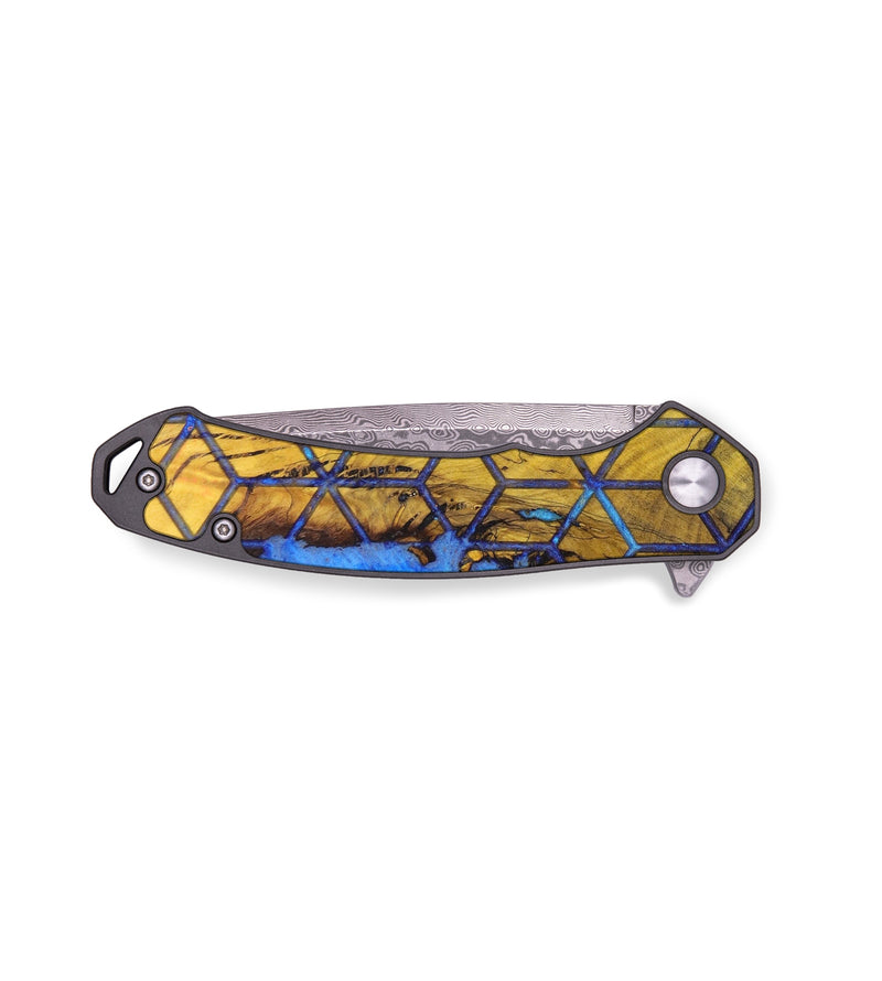 EDC Wood+Resin Pocket Knife - Chester (Pattern, 636421)