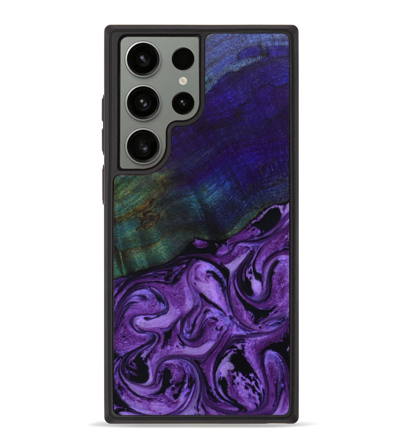 Galaxy S23 Ultra Wood+Resin Phone Case - Aria (Purple, 642317)