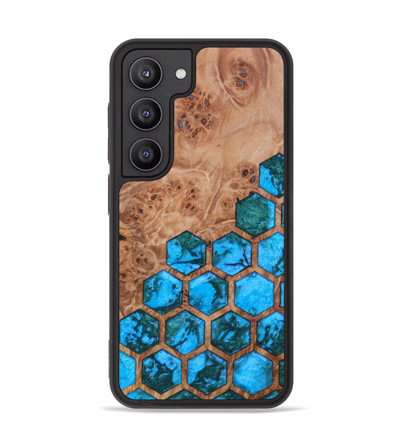 Galaxy S23 Wood+Resin Phone Case - Elmo (Pattern, 621044)